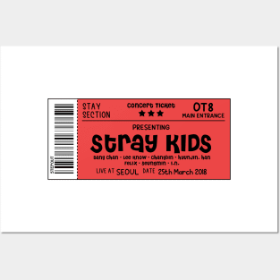 STRAY KIDS Concert Ticket Posters and Art